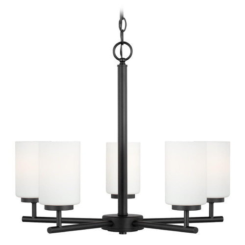 Generation Lighting Oslo 24-Inch Chandelier in Midnight Black by Generation Lighting 31161-112