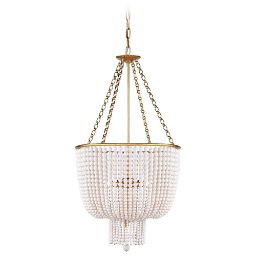 Visual Comfort Signature Collection Aerin Jacqueline Chandelier in Aged Brass by Visual Comfort Signature ARN5102HABWG