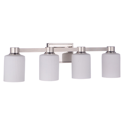 Bretton Polished Nickel Bathroom Light by Craftmade Lighting