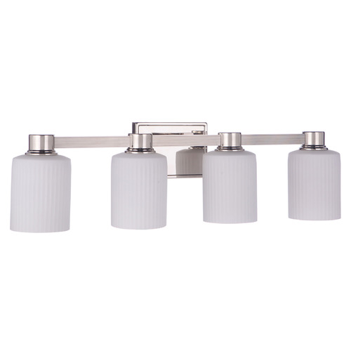 Craftmade Lighting Bretton Polished Nickel Bathroom Light by Craftmade Lighting 12928PLN4