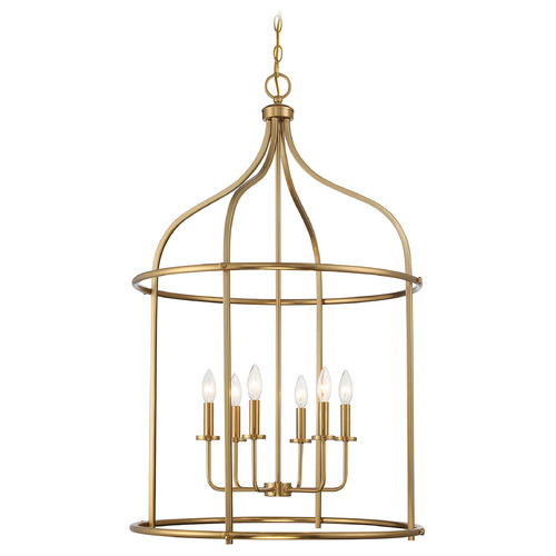 Savoy House Lighting Brookstone Warm Brass Pendant Light