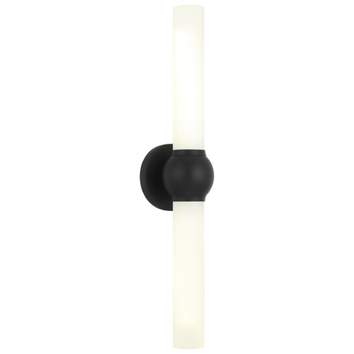 Matteo Lighting Matteo Lighting Pierce Matte Black LED Vertical Bathroom Light S00612MB