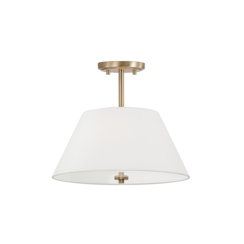 Capital Lighting Capital Lighting Parson Matte Brass Semi-Flushmount Light 353231MA