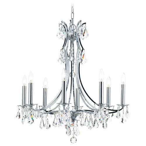 Crystorama Lighting Crystorama Lighting Cedar Polished Chrome Crystal Chandelier 5938-CH-CL-S
