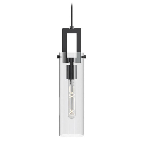 Afx Lighting Houston Black Mini-Pendant Light with Cylindrical Shade