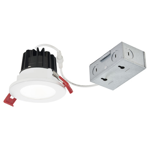 Recesso Lighting by Dolan Designs 2-Inch LED Canless Recessed Downlight White/White 8W 3000K by Recesso RL02-08W38-30-W