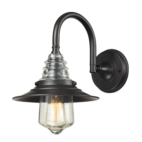 Elk Lighting Sconce Wall Light in Oiled Bronze Finish 66812-1