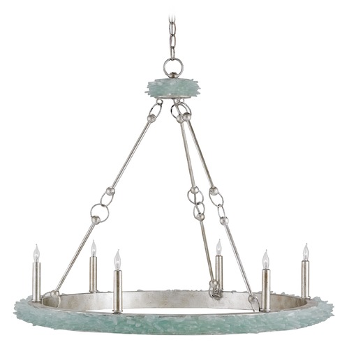 Currey and Company Tidewater Silver Granello / Seaglass Island Light