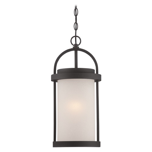 Willis Textured Black LED Outdoor Hanging Light by Nuvo Lighting