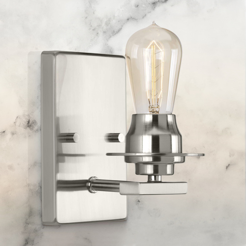 Progress Lighting Debut Brushed Nickel Sconce by Progress Lighting P300008-009