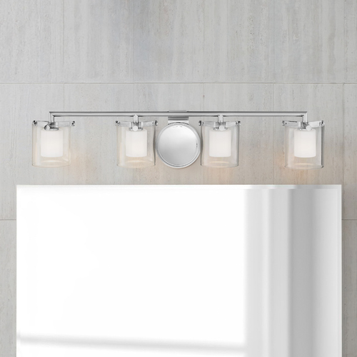 Hinkley Rixon 4-Light Chrome LED Bathroom Light 3000K by Hinkley Lighting 5494CM-LL