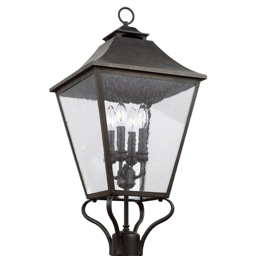 Visual Comfort Studio Collection Galena Sable Post Light by Visual Comfort Studio OL14407SBL