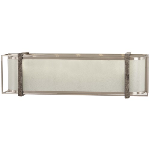 Minka Lavery Brushed Nickel with Shale Wood Bathroom Light by Minka Lavery 4565-098