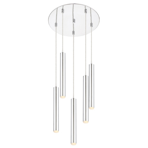 Z-Lite Forest Chrome LED Multi-Light Pendant by Z-Lite 917MP12-CH-LED-5RCH