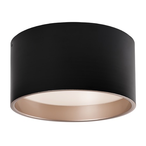 Kuzco Lighting Modern Black and Gold LED Flush Mount 3000K 754LM by Kuzco Lighting FM11414-BK