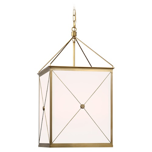 Visual Comfort Signature Collection Julie Neill Rossi Lantern in Antique Brass by Visual Comfort Signature JN5087ABWG