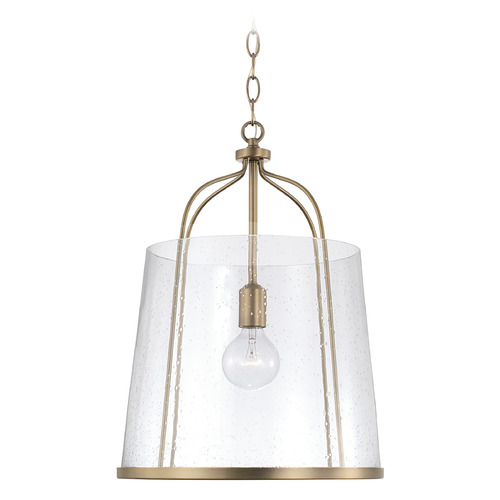 Madison Pendant in Aged Brass by HomePlace Lighting
