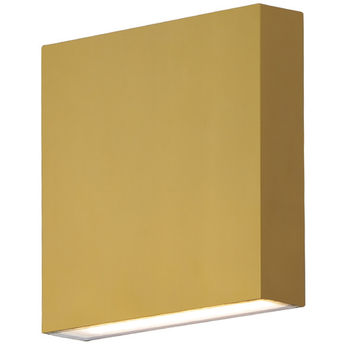 Brik Natural Aged Brass LED Outdoor Wall Light by ET2 Lighting