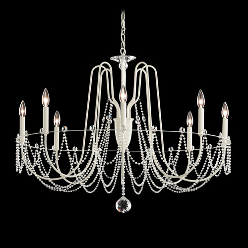 Schonbek Worldwide Lighting Esmery White Chandelier