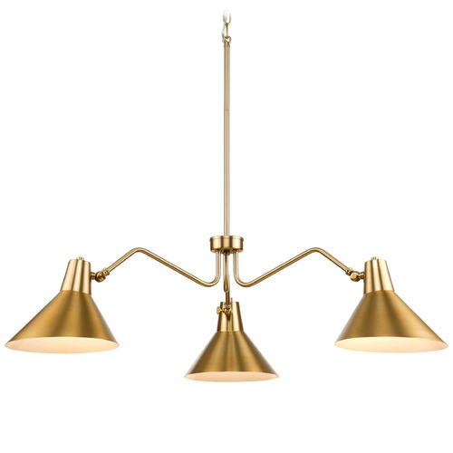 Progress Lighting Trimble Brushed Bronze & White Chandelier