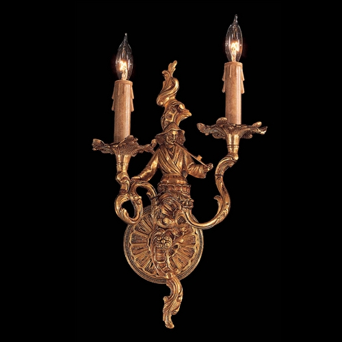 Sconce Wall Light in French Gold by Metropolitan Lighting