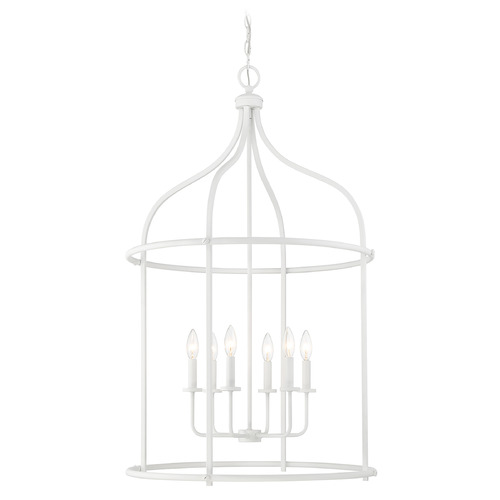 Savoy House Lighting Brookstone Bisque White Pendant Light