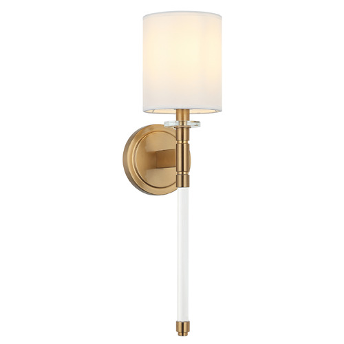 Matteo Lighting Fairburn Aged Gold Brass LED Sconce