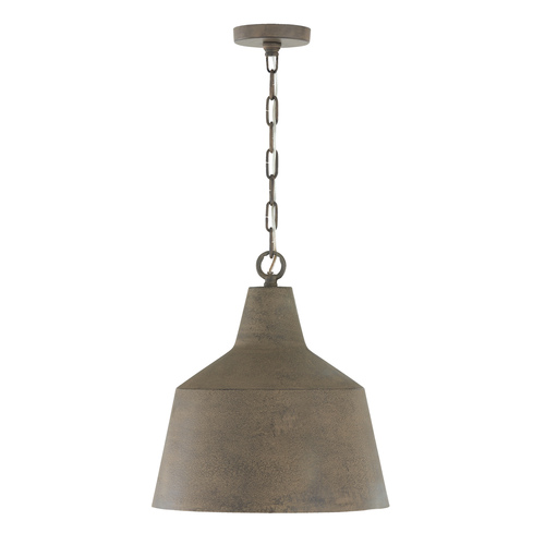 Capital Lighting Quarry Clay Pendant Light with Bowl / Dome Shade