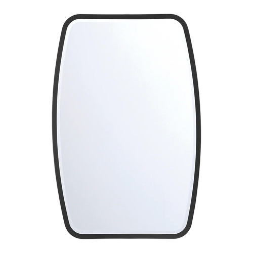 Lindee 24 x 36-Inch Mirror in Matte Black by Crystorama Lighting