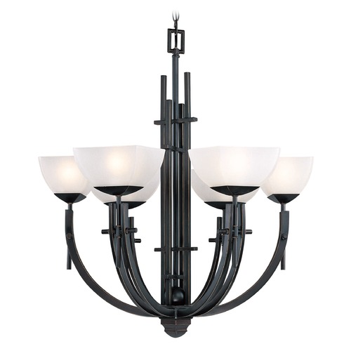 Squire Dark Bronze Chandelier by Lite Source Lighting