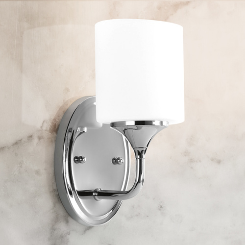 Progress Lighting Lynzie Sconce in Chrome by Progress Lighting P2801-15