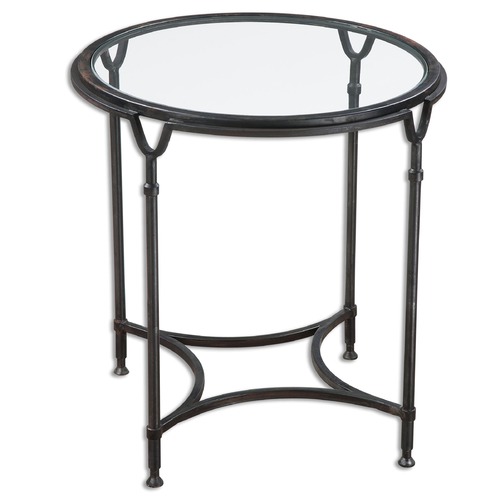 Samson Glass Side Table by Uttermost Lighting