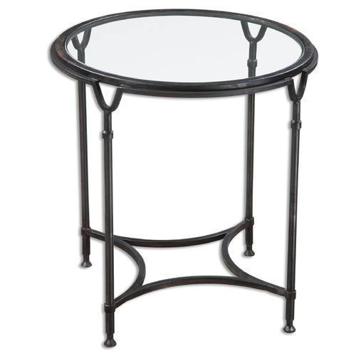 Uttermost Lighting Uttermost Samson Glass Side Table 24469