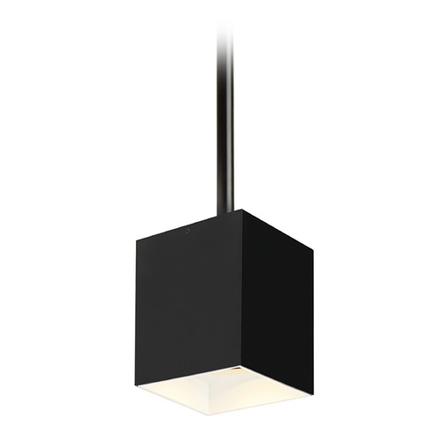 Visual Comfort Modern Collection Exo 6 2700K 12-Inch 30-Degree LED Pendant in Black & White by VC Modern 700TDEXOP61230BW-LED927