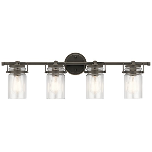 Kichler Lighting Brinley 32.50-Inch Vanity Light in Olde Bronze by Kichler Lighting 45690OZ