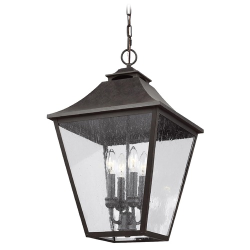 Visual Comfort Studio Collection Galena Sable Outdoor Hanging Light by Visual Comfort Studio OL14408SBL