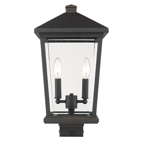 Z-Lite Beacon Oil Rubbed Bronze Post Light by Z-Lite 568PHBS-ORB