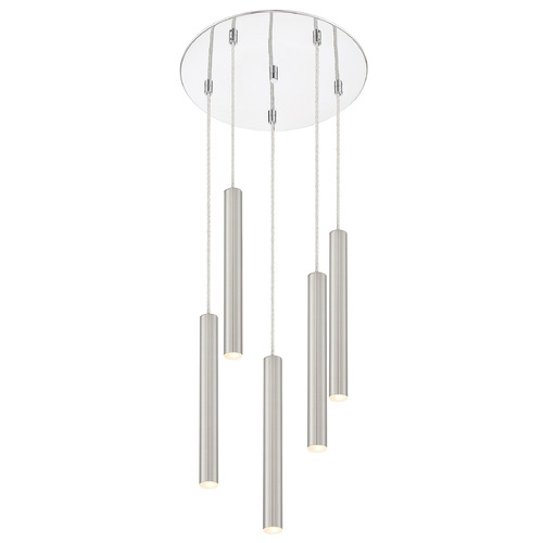 Z-Lite Forest Chrome LED Multi-Light Pendant by Z-Lite 917MP12-BN-LED-5RCH