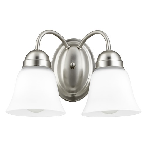 Quorum Lighting Satin Nickel Bathroom Light by Quorum Lighting 5404-2-65