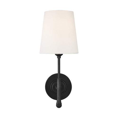 Visual Comfort Studio Collection Thomas OBrien Capri 14.50-Inch Tall Sconce in Aged Iron by Visual Comfort Studio TW1001AI