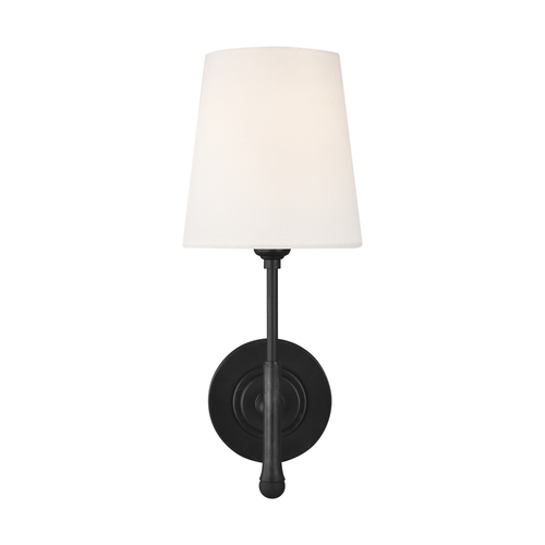 Thomas OBrien Capri 14.50-Inch Tall Sconce in Aged Iron by Visual Comfort Studio