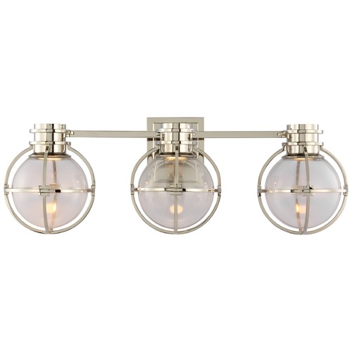 Visual Comfort Signature Collection Chapman & Myers Gracie LED Vanity Light in Nickel by Visual Comfort Signature CHD2483PNCG