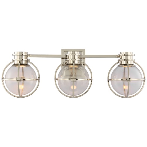 Chapman & Myers Gracie LED Vanity Light in Nickel by Visual Comfort Signature
