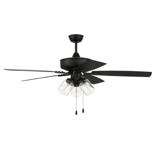 Craftmade Lighting Outdoor Pro Plus 104 Flat Black LED Ceiling Fan by Craftmade Lighting OP104FB5