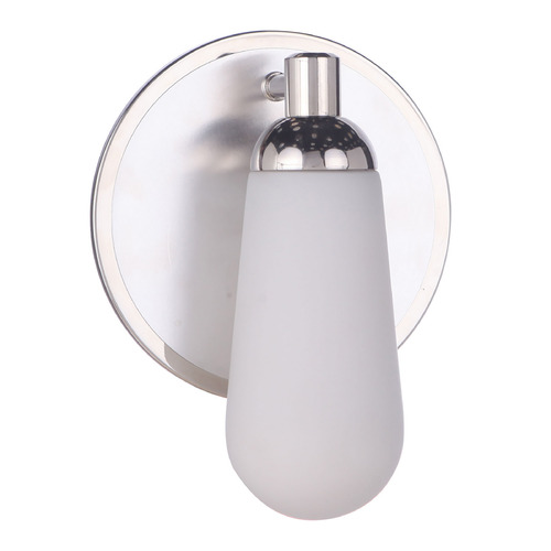 Riggs Brushed Polished Nickel & Polished Nickel Sconce by Craftmade Lighting