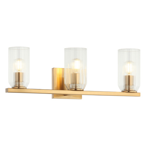 Matteo Lighting Westlock Aged Gold Brass Bathroom Light by Matteo Lighting W34003AG