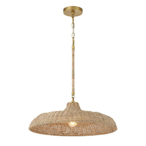 Odessa 20.50-Inch Lake Grass Pendant in Soft Gold by Crystorama