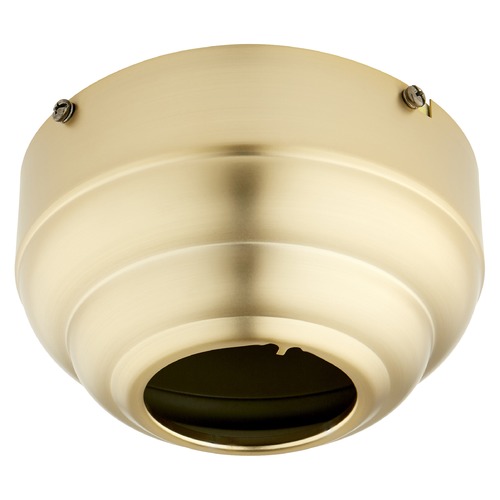 45-Degree Slope Ceiling Adapter in Aged Brass by Quorum Lighting