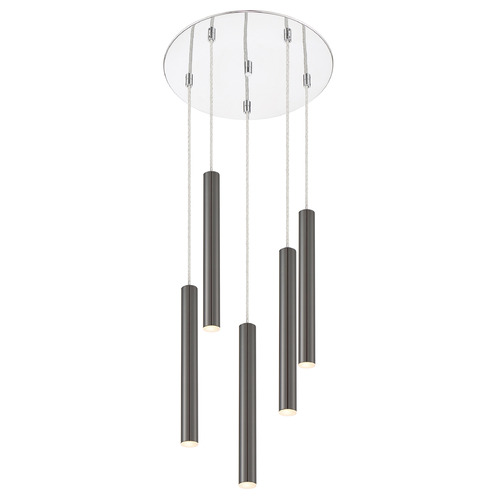 Z-Lite Forest Chrome LED Multi-Light Pendant by Z-Lite 917MP12-PBL-LED-5RCH