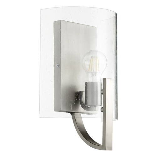 Dakota Satin Nickel Sconce by Quorum Lighting